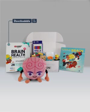 My Brain, My Brain, My Beautiful Brain Book + Brain Health Curriculum + Creativity Box + Brain Plushie