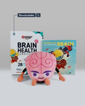 My Brain, My Brain, My Beautiful Brain Book + Brain Health Curriculum + Brain Plushie