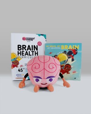My Brain, My Brain, My Beautiful Brain Book + Brain Health Curriculum + Brain Plushie